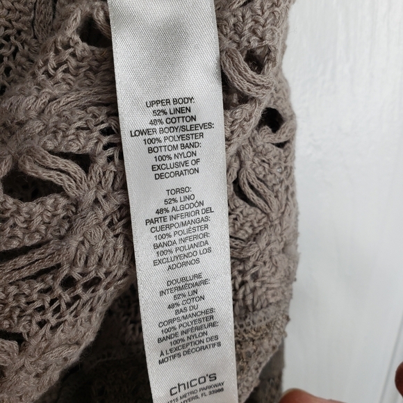 Chicos Nora Texture Mix Modern Pullover Top Sweater Asymmetrical Hem Small 1 - Picture 15 of 16